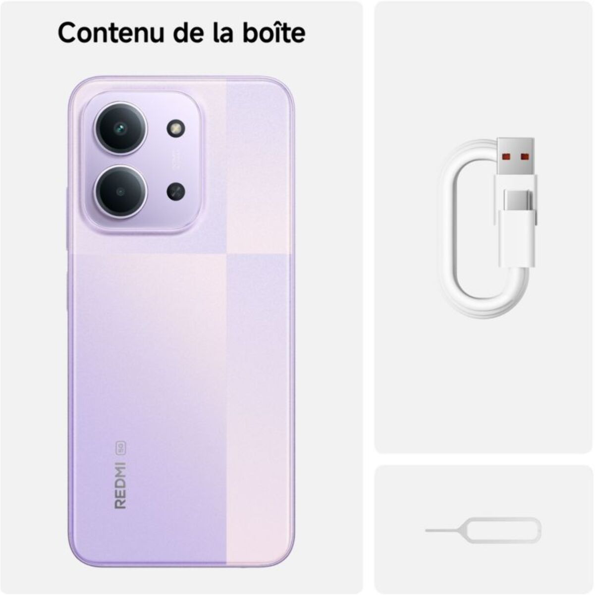 Smartphone XIAOMI Redmi 15C 256Go Violet 5G