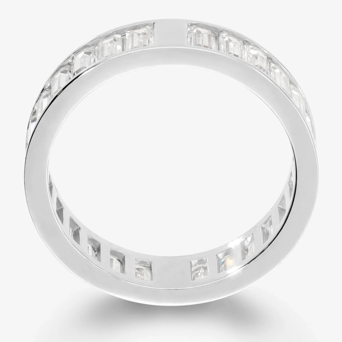 Anello Fedina con Cubic Zirconia a Baguette