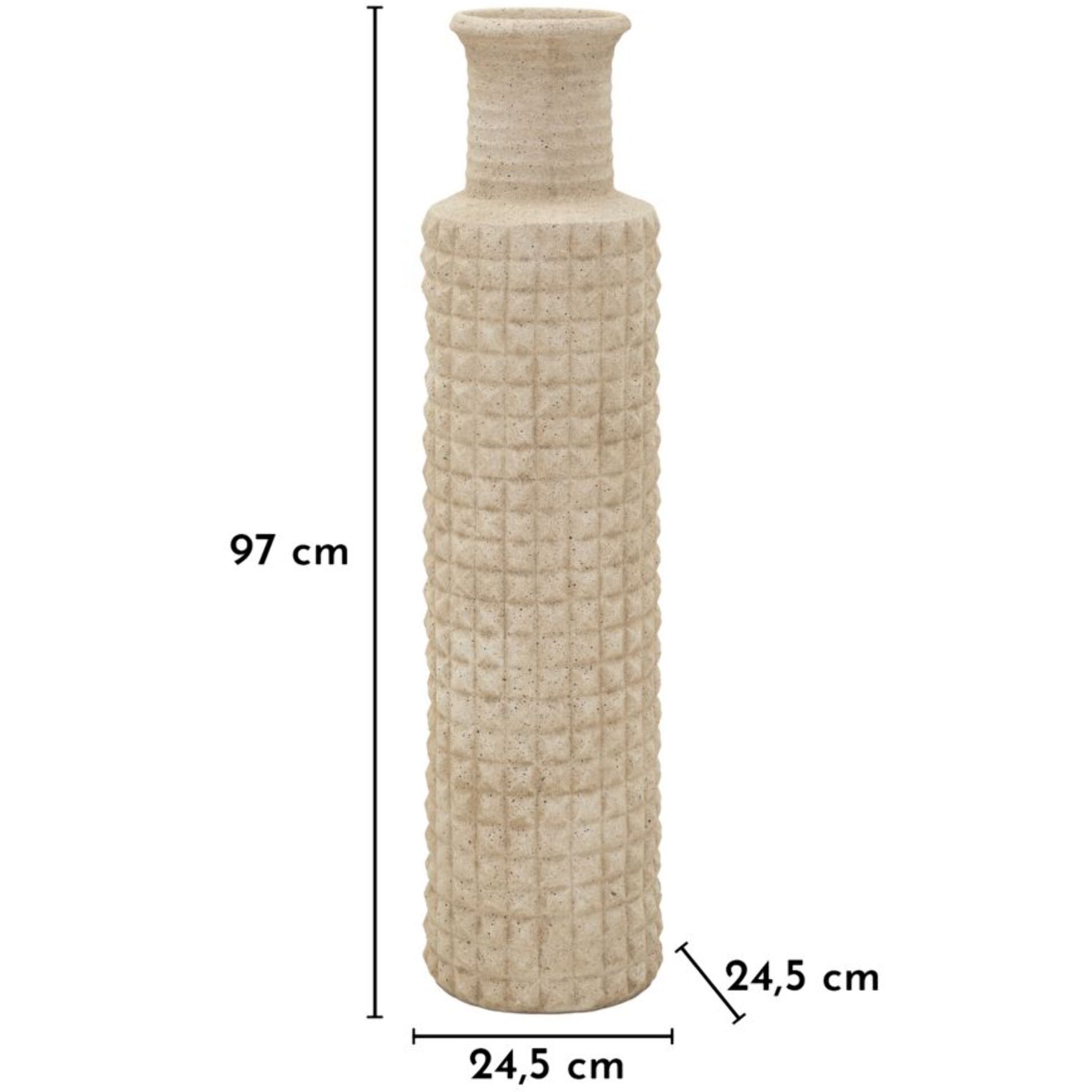 VASO DA ESTERNO SAND CM Ø 24,5X97 (APERTURA CM Ø 14)