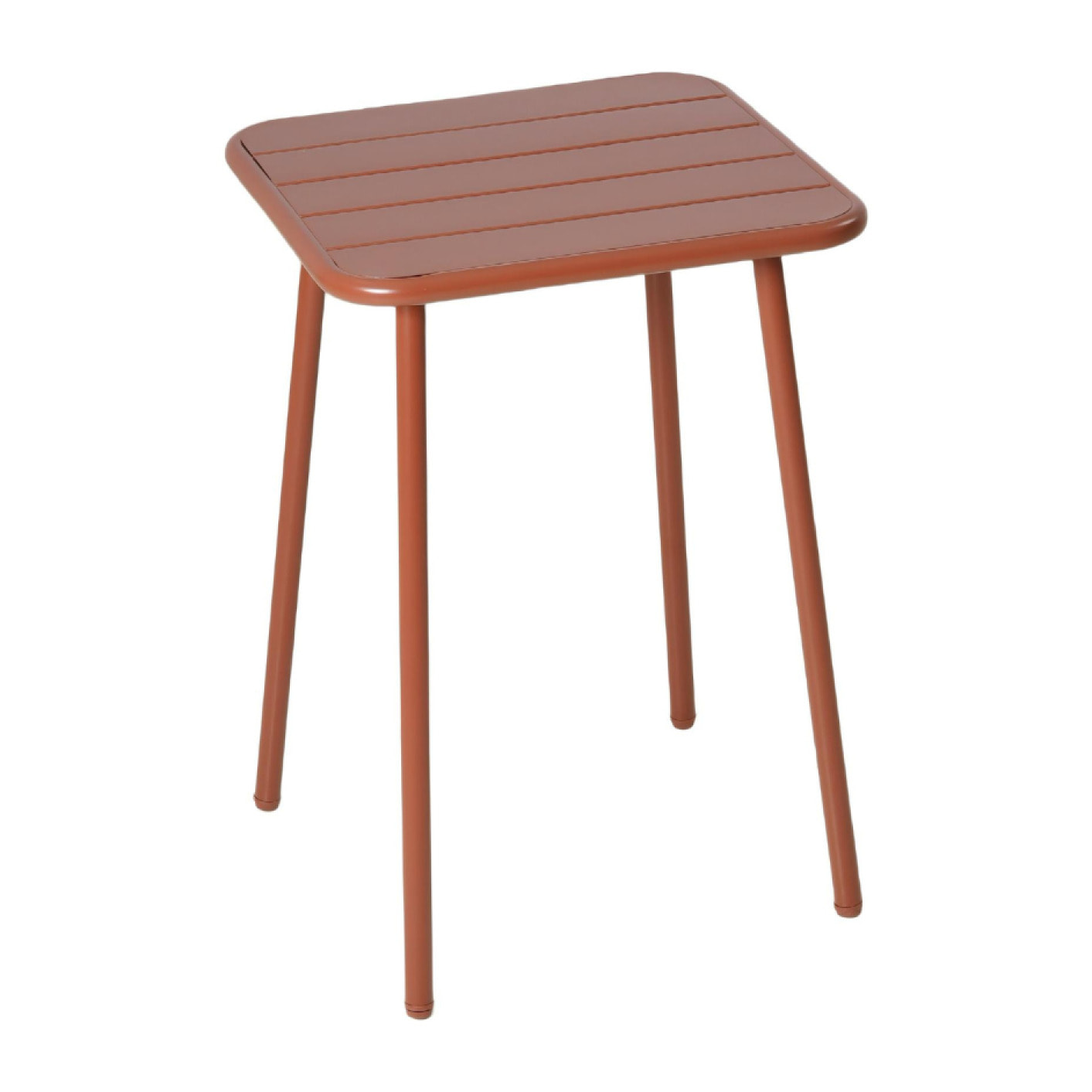 EVORA Table carrée 2 places 50x50cm terracotta
