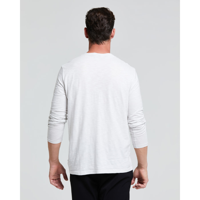 MAGLIA UOMO MANICA LUNGA COTONE FIAMMATO