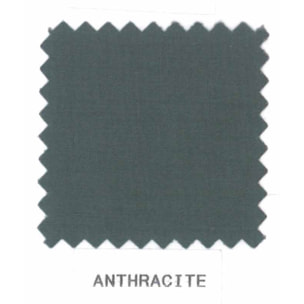 Housse de couette percale 240 x 220 cm unie - Gris anthracite