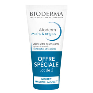 Atoderm - Crème mains & ongles Ultra Nourrissante Lot de 2 x 50 ml
