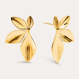 Pendientes Camila Acero Baño Oro