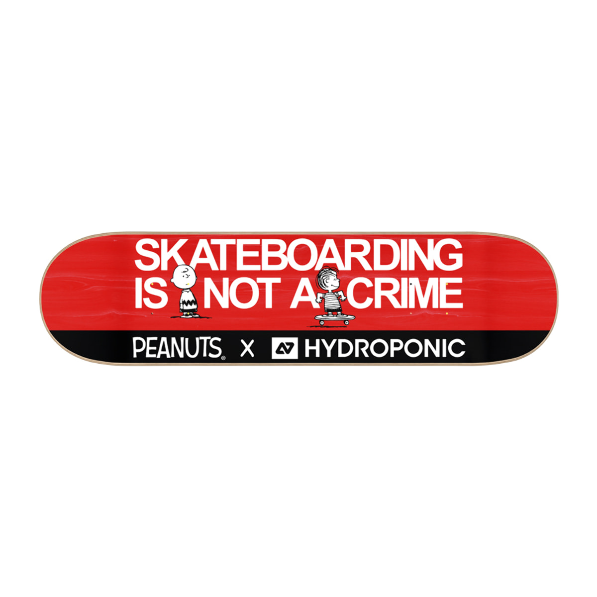Tabla de skate Hydroponic PEANUTS NOT A CRIME RED