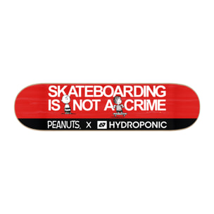 Tabla de skate Hydroponic PEANUTS NOT A CRIME RED