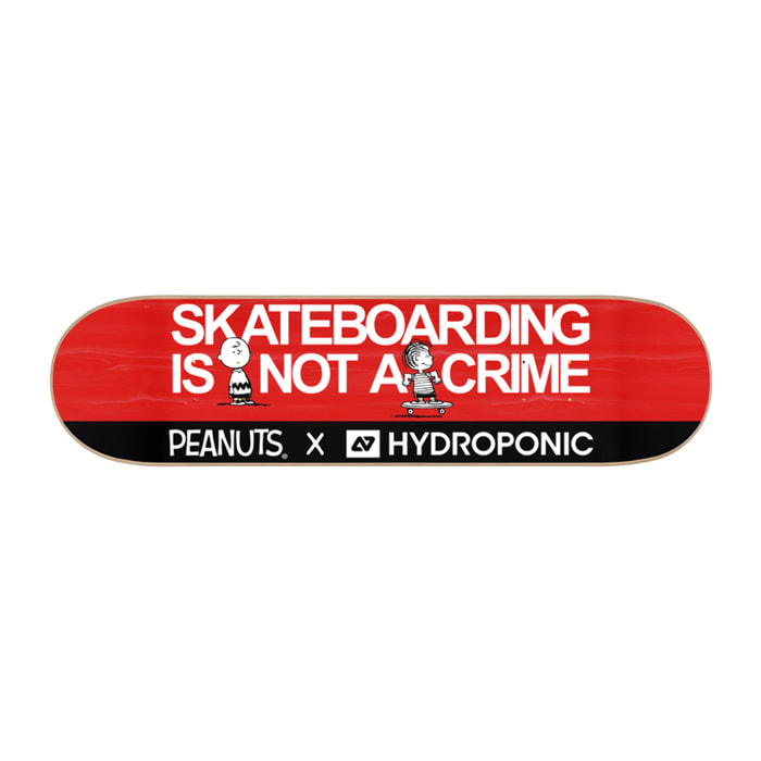 Tabla de skate Hydroponic PEANUTS NOT A CRIME RED