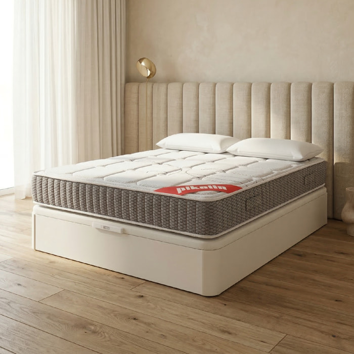 Colchón Muelles Ensacados + Canapé Abatible + Almohada | ENVIO, ENTREGA Y RETIRADA INCLUIDO | Troas
