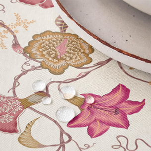 Mantel antimanchas DIANIA FUCSIA - 100% algodón