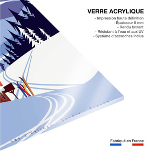 Tableau ski courchevel Tableau plexiglas
