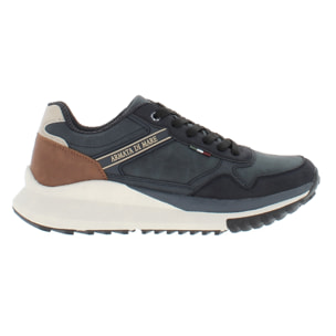 Armata di Mare Scarpe Uomo Sneakers Casual Stringate con Soletta Rimovibile in Memory Foam AMU W24N624 Navy
