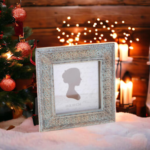 Porta foto decoro fiori - Pezzi 4 - 15xH16,6x1,8cm - Bianchi Dino SpA