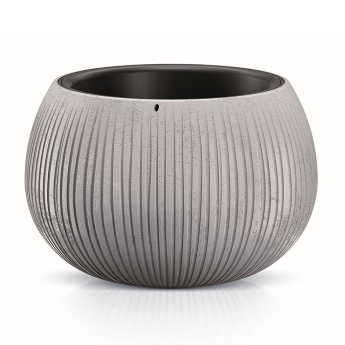 Macetero Prosperplast BETON BOWL CON depósito en color gris