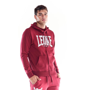 Sudadera con capucha y cremallera de invierno para hombre Leone Basic