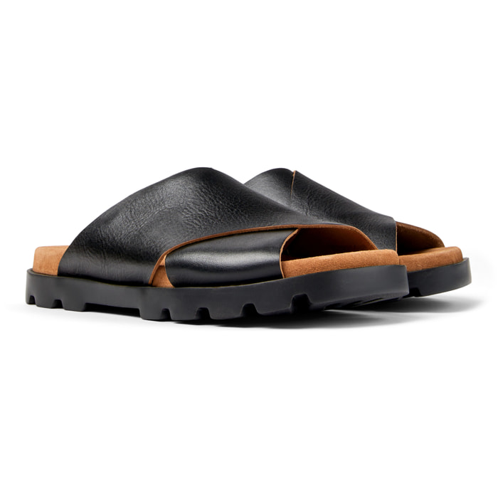 Sandalias - CAMPER Brutus - Negro - Cuero liso