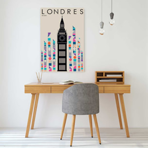 Tableau london big ben retro Toile imprimée