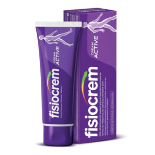 Fisiocrem Cream Active - Crème Apaisante Zones de Tension - 93% Ingrédients Naturels - Arnica, Calendula, Millepertuis & Arbre à Thé - 200ml