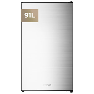 Frigorífico Mini EVVO F24X, 91 L, Inox, Bajo consumo