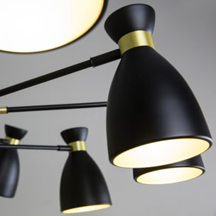 RETRO 12L Colgante negro y oro satinado