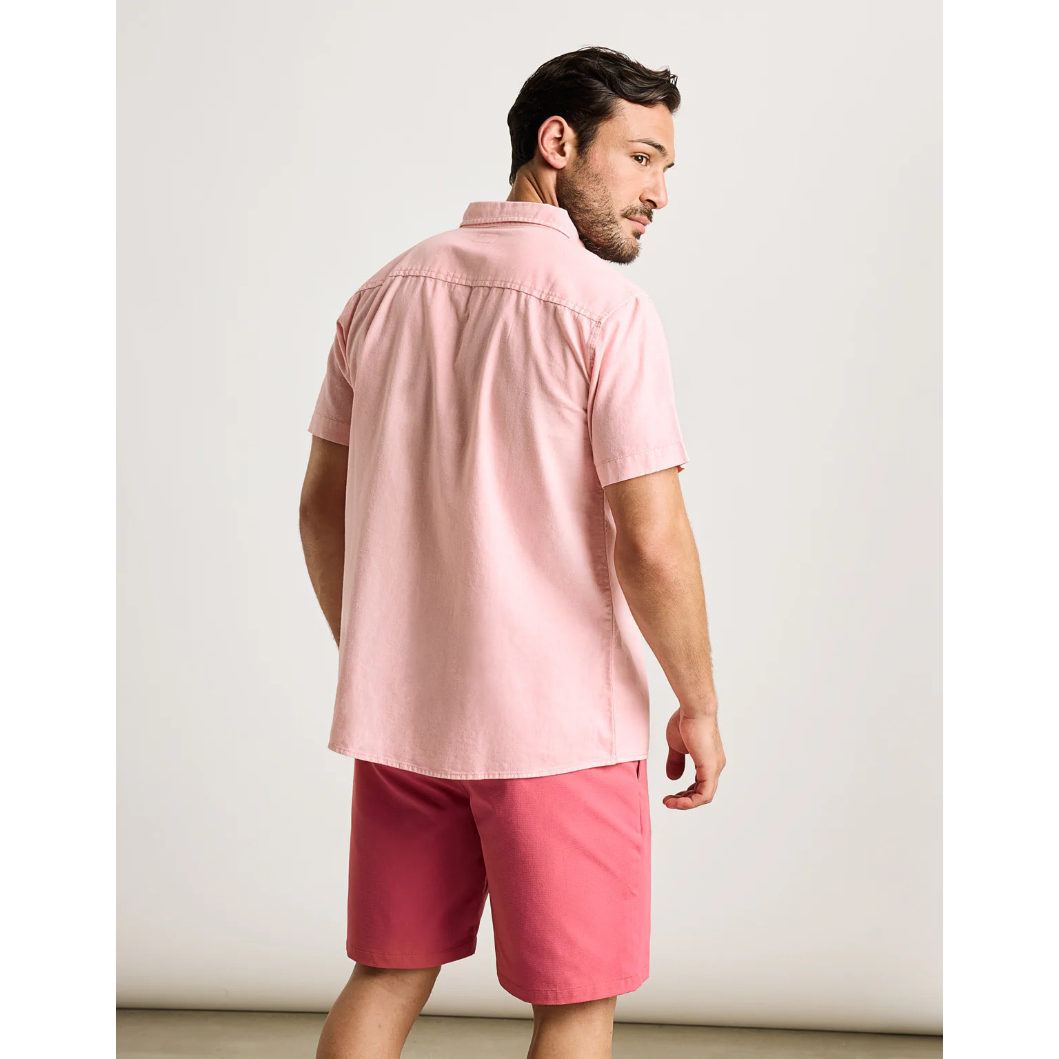 Camisa Manga Corta Rosa - Folka