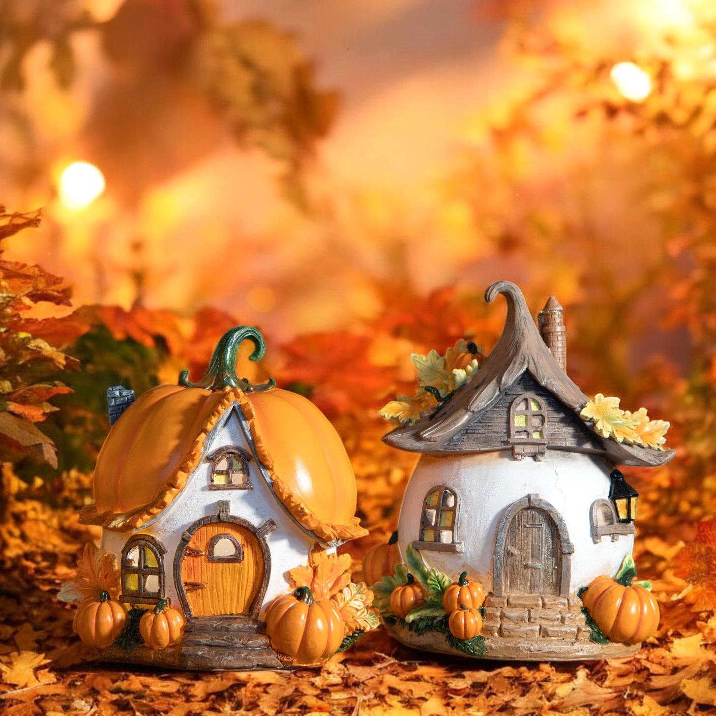 Casina zucca - Pezzi 2 - 19,3xH19,5x19cm - Bianchi Dino SpA