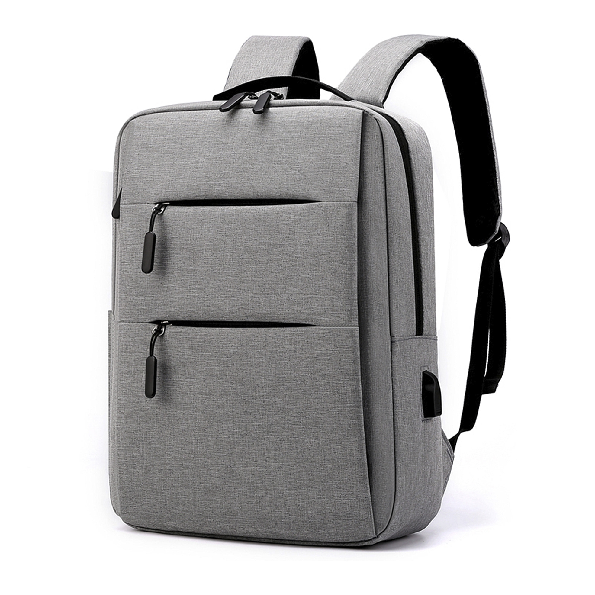 DAM Zaino per laptop  con interfaccia di ricarica USB. 28x12x42 cm. Grigio