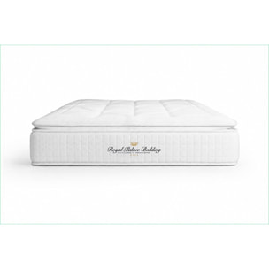 Matelas à Ressorts ensachés et mémoire de forme George V - 28cm d'épaisseurs et 7 zones de confort - 2 places
