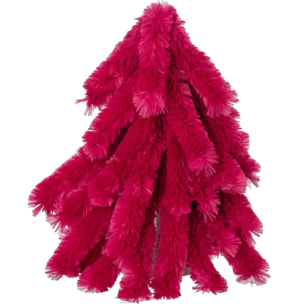J-Line Sapin de Noël doux - polyester - fuchsia - small