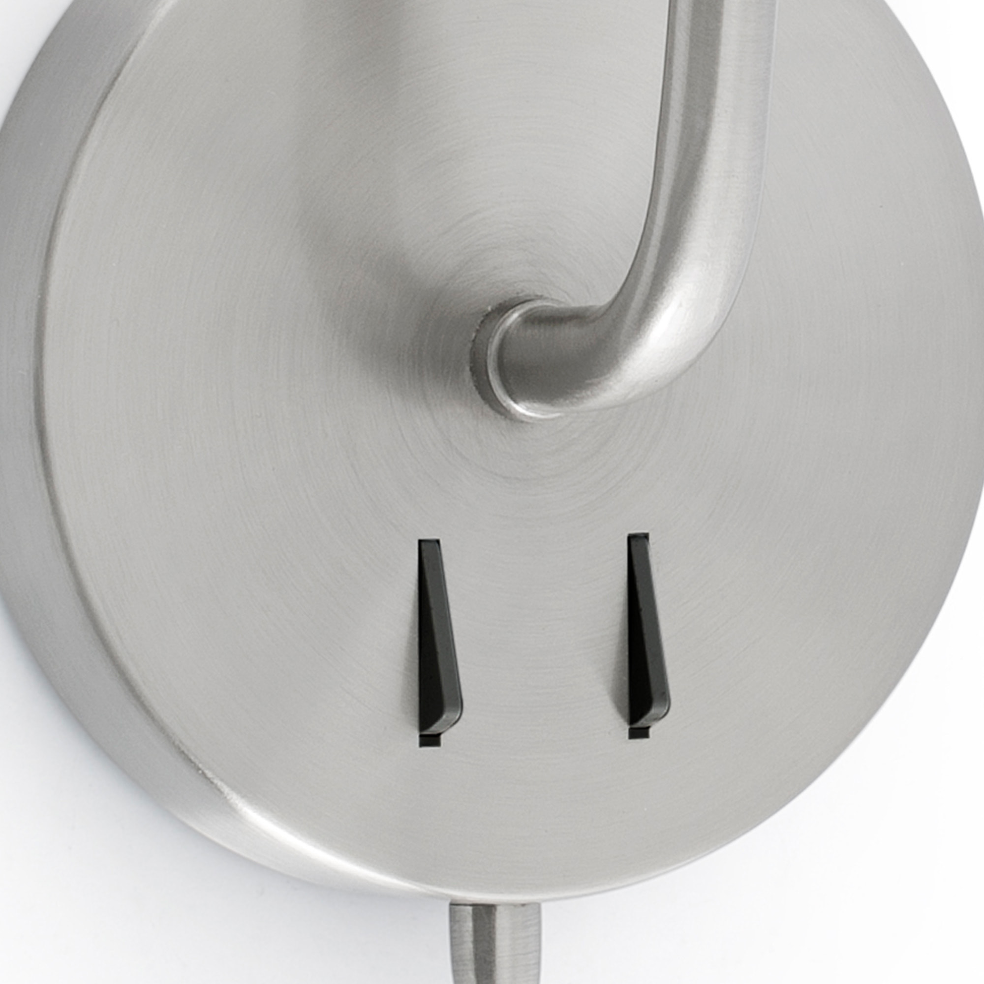 BERNI Lampada da parete niquel satinato con lettore LED