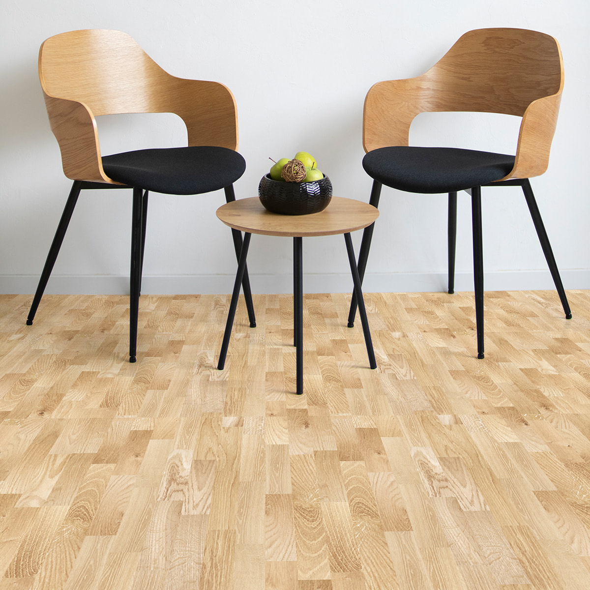 Revêtement sticker sol - PARQUET BOIS CLAIR - Rouleau adhésif Protection Anti-dérapant
