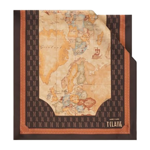 Alviero Martini 1a Classe Sciarpa Donna Geo Mix Chocolate
