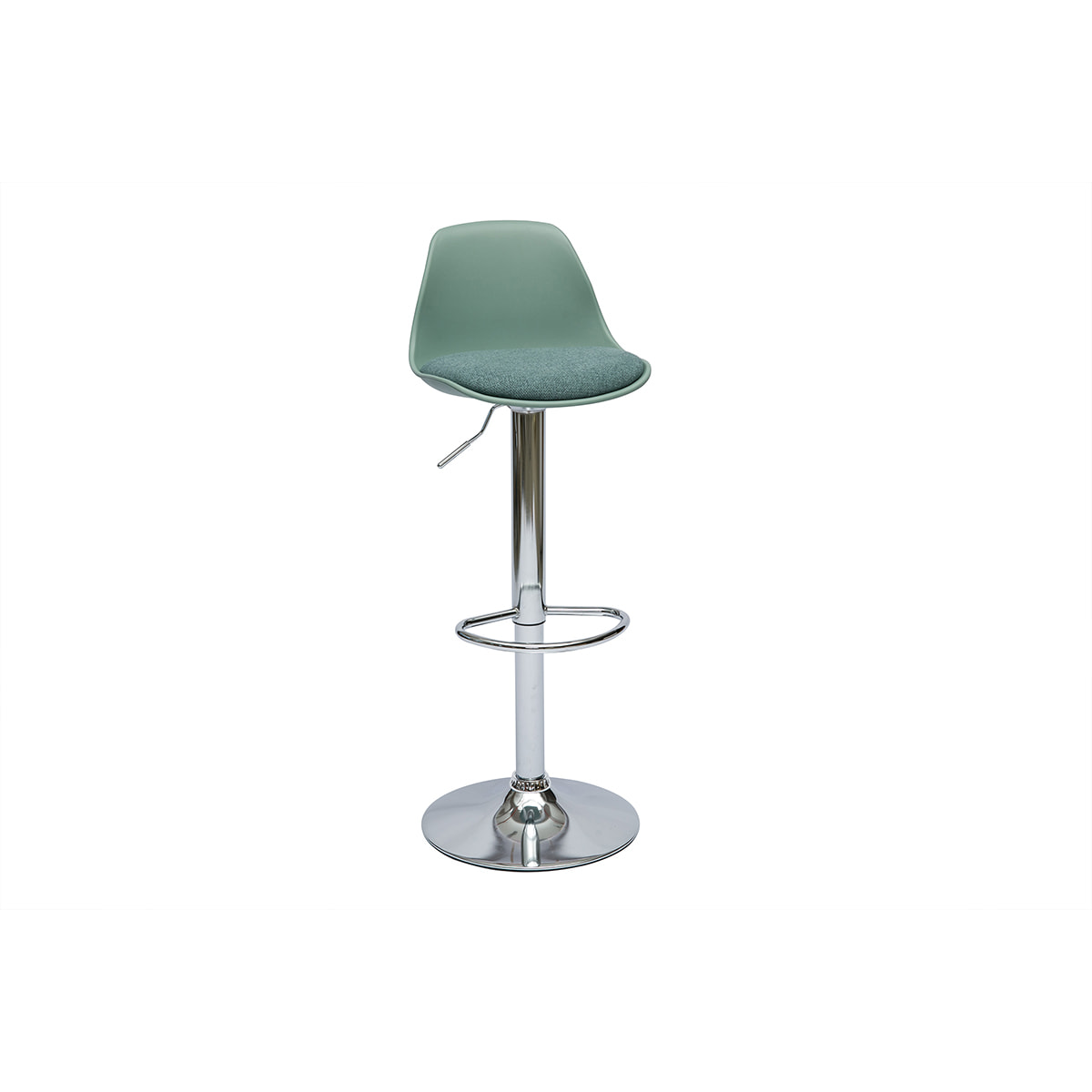 Tabourets de bar design vert de gris (lot de 2) STEEVY