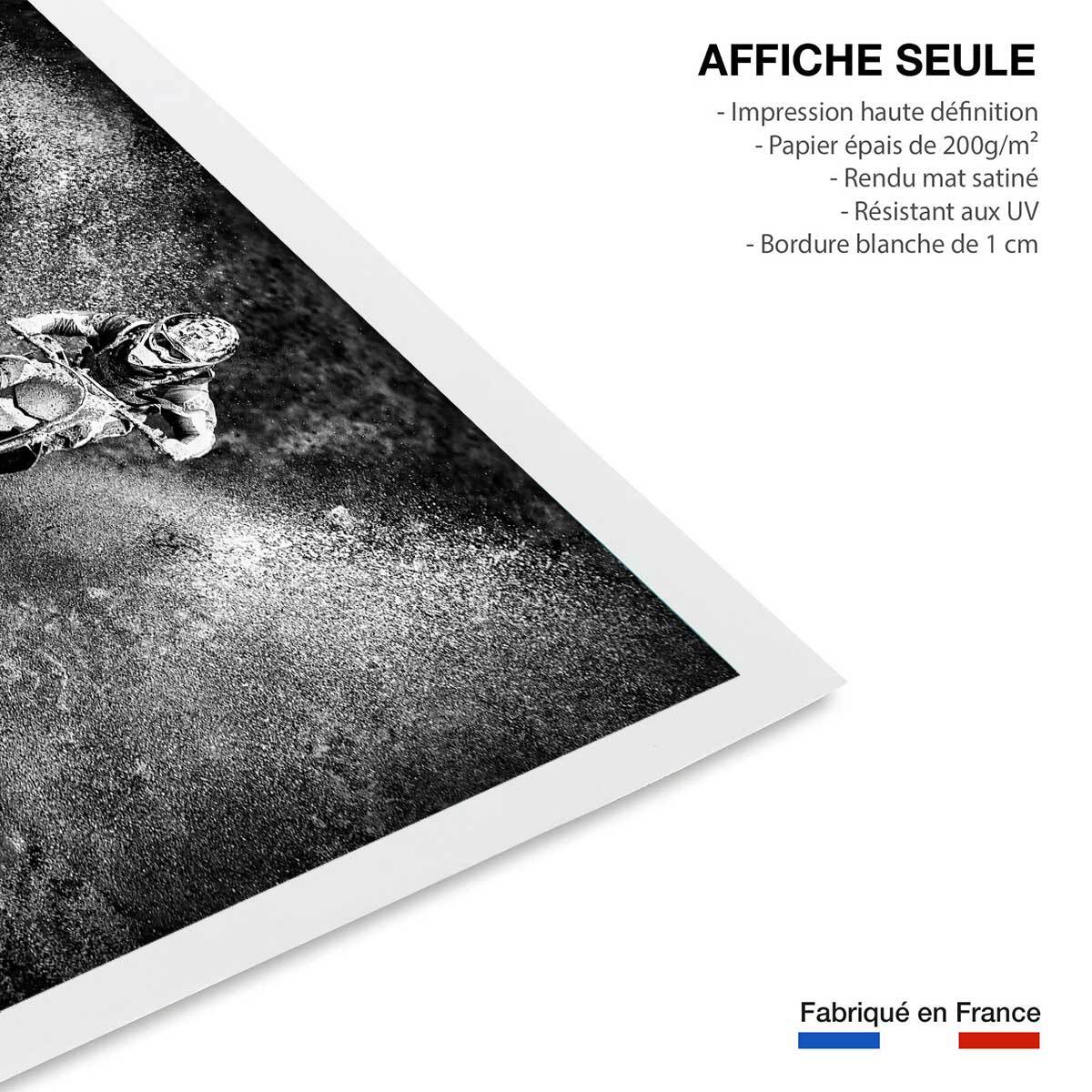Affiche deco moto cross Affiche seule