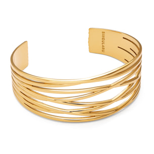Brazalete Odisea Acero Baño Oro