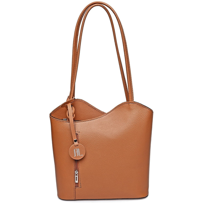 Borsa a mano Anna Luchini Cammello