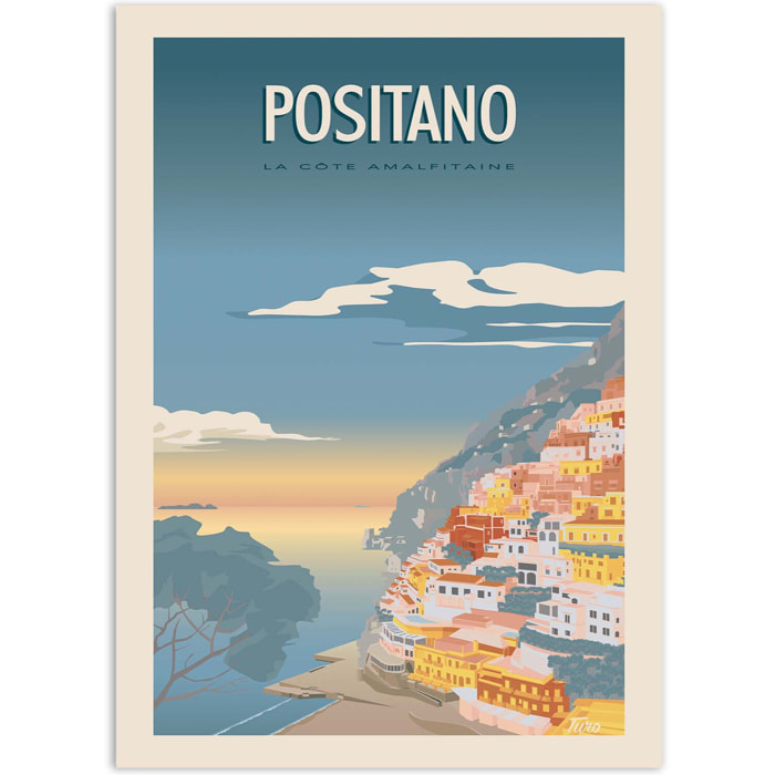 Affiche - Positano - Turo