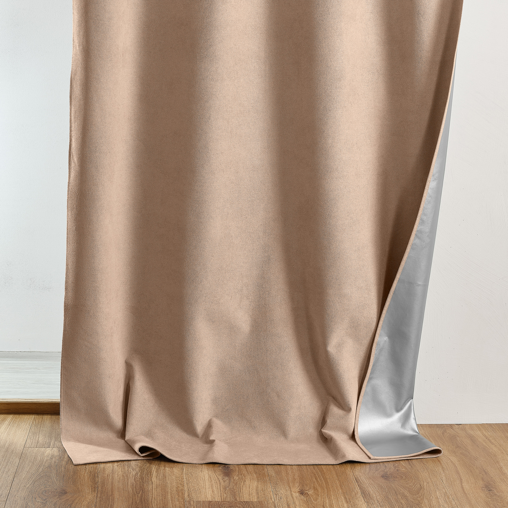 Rideau thermique occultant à œillets et réflecteur de chaleur - Beige