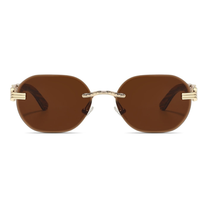 Gafas de Sol Feler 1813-2 Polarizadas de Madera Unisex 56 mm