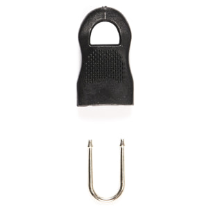 Lot de 4 Anneaux de Fermeture Zippée - JE CHERCHE UNE IDEE - Noir