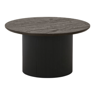 Tavolino da caffè Boavista rotondo marrone scuro ø80x45 cm
