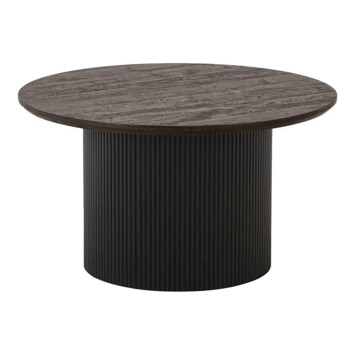 Tavolino da caffè Boavista rotondo marrone scuro ø80x45 cm