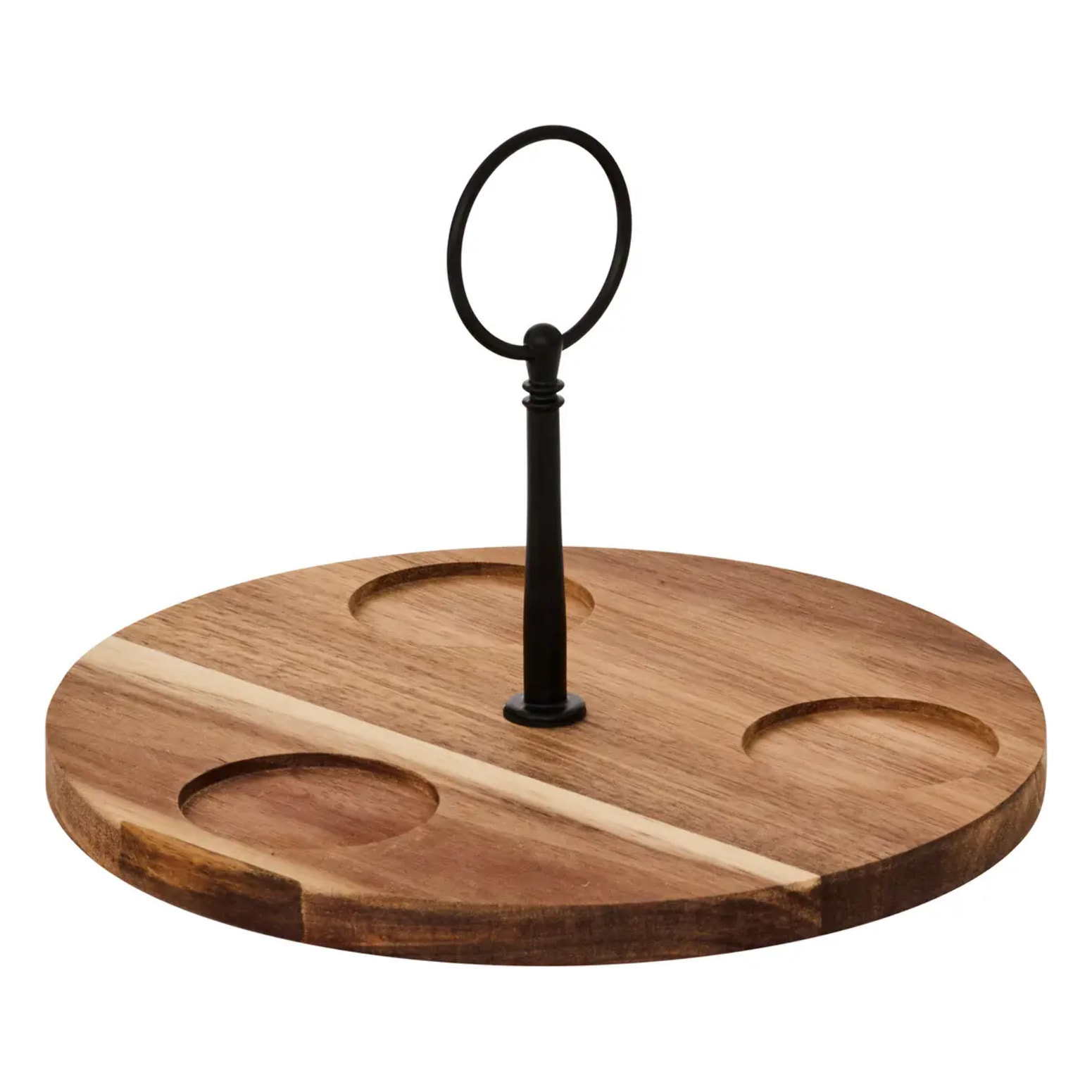 Service apéritif Elegance 4 pièce(s) blanc D19,5xp7cm