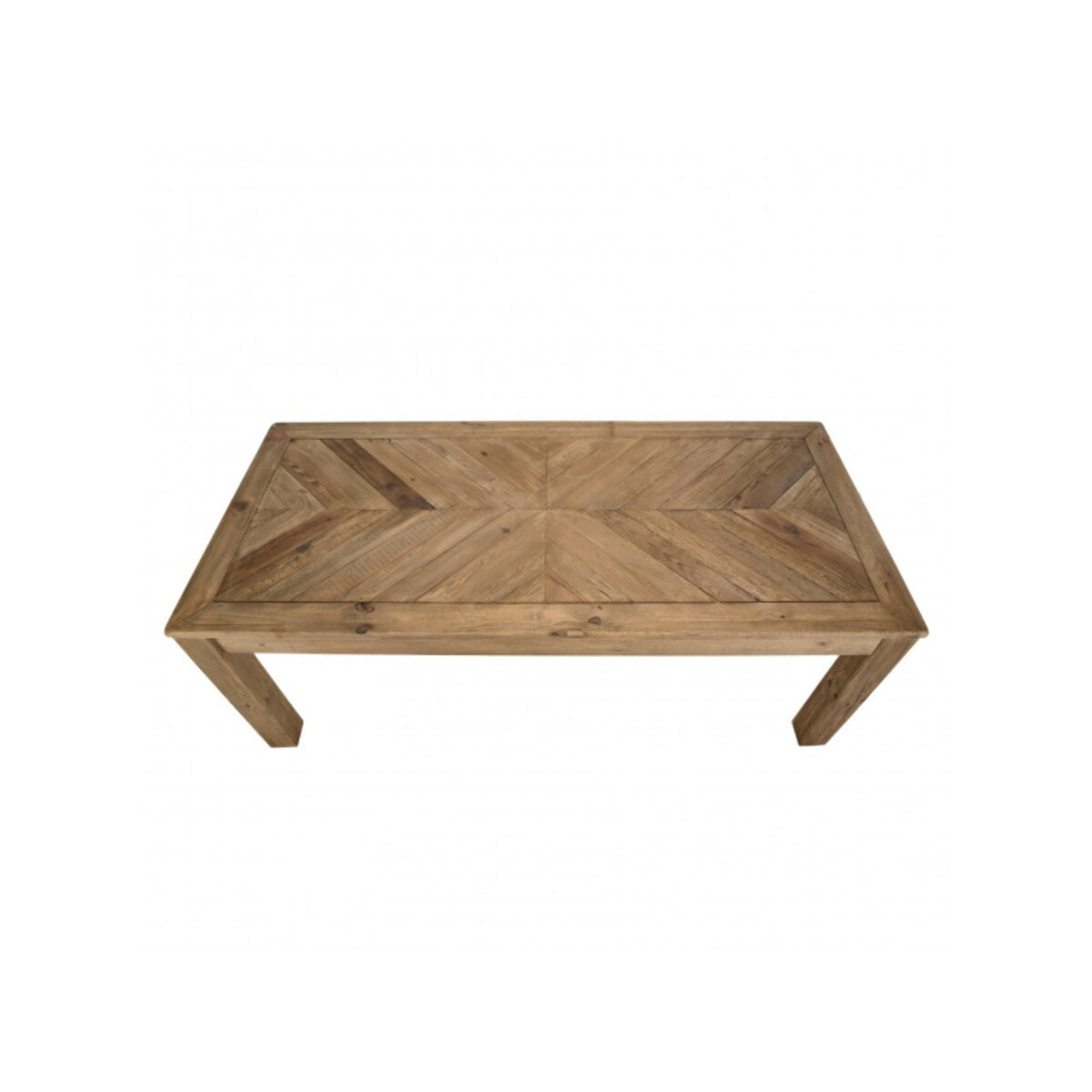 Table de repas rectangulaire en pin recyclé L200cm - ORIGIN