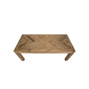 Table de repas rectangulaire en pin recyclé L200cm - ORIGIN