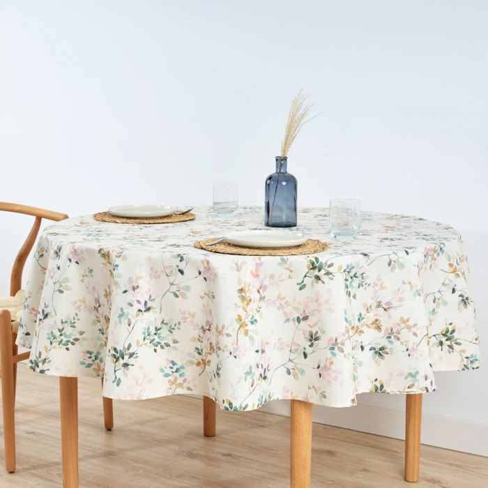 Nappe ronde en résine anti-taches 0120-247