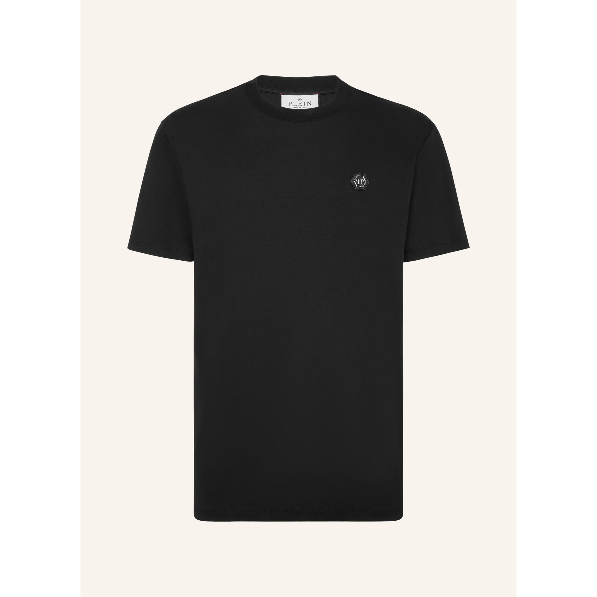 PHILIPP PLEIN Camiseta de cuello redondo y manga corta HEXAGON