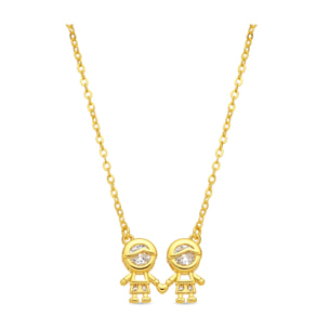 Collar Boys acabado oro amarillo 18k