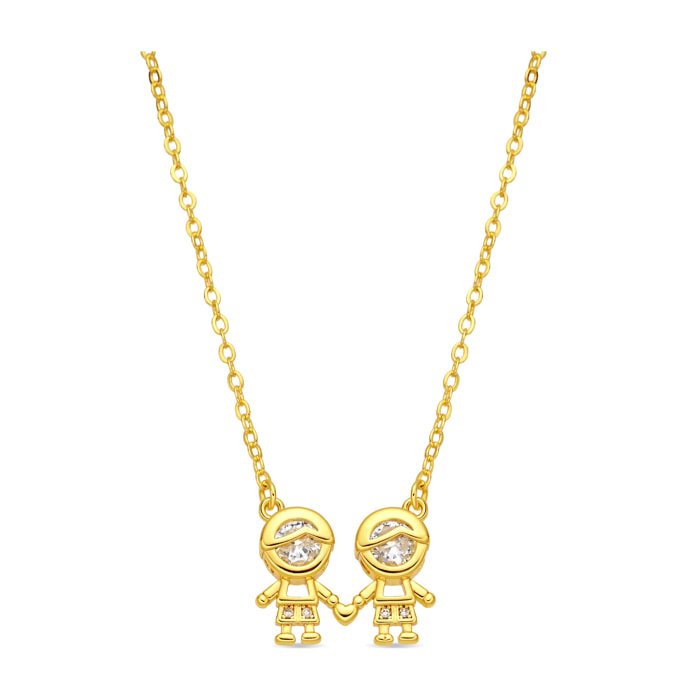 Collar Boys acabado oro amarillo 18k