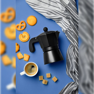 Cafetera de aluminio florencia black