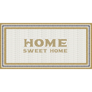 Alfombras vinílicas de Ceramiko - Mosaico romano "Home sweet home"